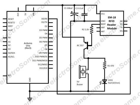 multiple em-18 rfid reader module interfaced with arduino uno|em18 rfid reader diagram.